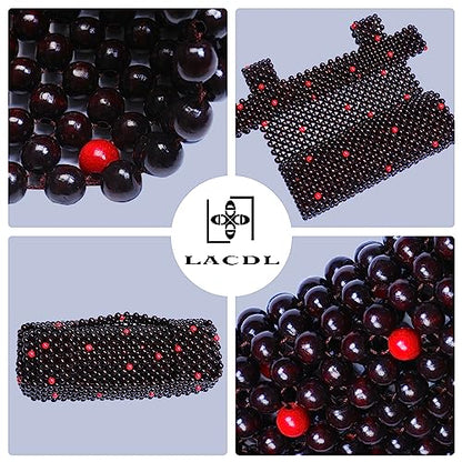 Beaded Car Seat Covers for Cars, Cooling Bead Seat Cover for Trucks & SUVs - Auto Ventilated Seat Cooler Pad, Natural Wood Breathable Beads - Sweat Protector for Summer, Stars