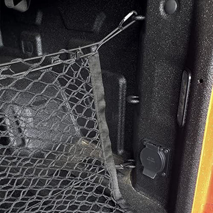 Truck Bed Cargo Net, Elastic Mesh Net Organizer Truck Bed Storage Net Organizer Envelope for Chevy Silverado & Ford F150/F250 Luggage Back Cargo (47x15.2 Inch)
