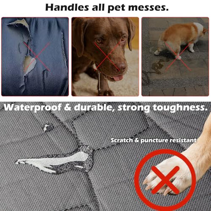Dog Car Seat Cover for Trunk Cargo Liner for Dogs, Waterproof Pet Cargo Cover Dog Seat Mat for Tesla Model Y Juniper 2025 2026 Upgraded 600D Heavy Duty Waterproof Scratch-Resistant Dog Hammock