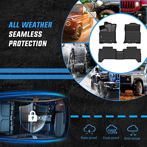 Nilight TPE Floor Mats for Toyota Tacoma Double Cab 2018 2019 2020 2021 2022 2023,All Weather Custom Fit Heavy Duty Floor Liners - size: 2018-2023 Toyota Tacoma|Double Cab