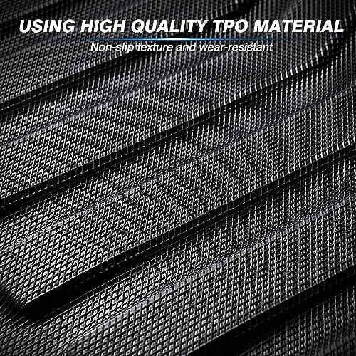 All Weather Car Floor Mats Compatible with 2018 2019 2020 2021 2022 2023 2024 GMC Terrain/Terrain Denali, Easy to Install and Clean, Non Slip, Raised Edges, Custom Fit Full Set, Laser Measured - color: 2018-2023 Equinox & 2018-2023 Terrain