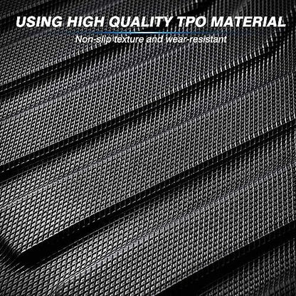 All Weather Car Floor Mats Compatible with 2018 2019 2020 2021 2022 2023 2024 GMC Terrain/Terrain Denali, Easy to Install and Clean, Non Slip, Raised Edges, Custom Fit Full Set, Laser Measured - color: 2018-2023 Equinox & 2018-2023 Terrain