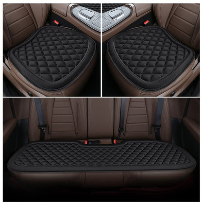 3D Decompression Car Seat Cushion Breathable and Comfortable Driver Seat Cushion Non-Slip Car Seat Pads for Car,Truck,SUV,Truck,Etc (Three-piece set, Black) - color: Black, style: Three-piece set