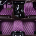 All-Weather car Floor Mats-Suitable for 98% of car Models Watherproof Leather car Floor mat (Putple) - color: Putple