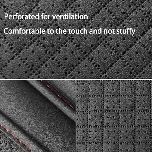 Cxtiy Upgraded Car Center Console Cover,Microfiber Leather Car Armrest Cover Cushion with 2 Storage Bags,Universal Car Armrest Storage Box Car Interior Accessories for Most Vehicles (Beige)