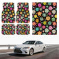Automotive Floor Mats 5 Pcs, Universal Car Floor Mats,Floral Car Mats, Flower Car Accessory for SUVs/Sedan/Wagons, Durable Protective Mat, Trunk Liner for Families/Travel Enthusiasts - style: Bundle10