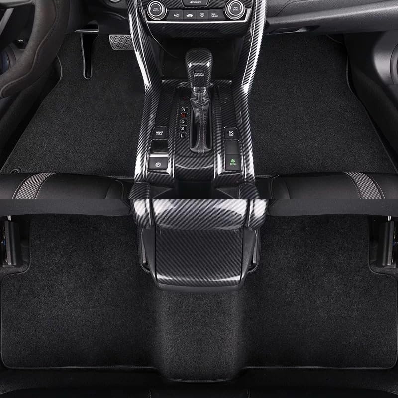 GXARTS Car Floor Mats Carpet Full Set All-Weather Protect Compatible with Chevrolet Malibu 2011 2012 2013 2014 2015 2016 | WaterproofBlack Car Mats with Anti-Slip Backing