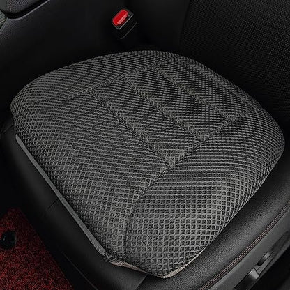 AEROiVi 17.7" L × 16.9" W × 3" H,Car Booster Seat Cushion Raise The Height for Short People Driving, Breathable 3D Air Mesh, 3 Inch Booster Seat, Non-Slip Bottom, Car Seat Pad with Truck,Cars,SUVs - size: 3 inch thick