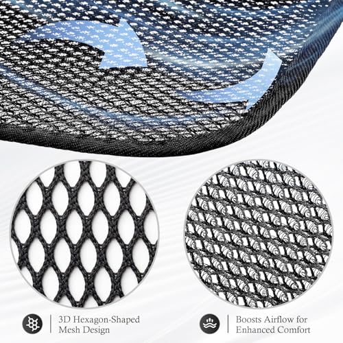 4 Pcs Summer 3D Air Mesh Seat Cushion Cool Pad,Universal Breathable Cooling Cushions Seats for SUV Truck Van Pickup Office Chair Home Wheelchairs,17.75" x 17.75"