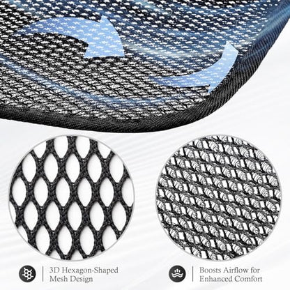 4 Pcs Summer 3D Air Mesh Seat Cushion Cool Pad,Universal Breathable Cooling Cushions Seats for SUV Truck Van Pickup Office Chair Home Wheelchairs,17.75" x 17.75"