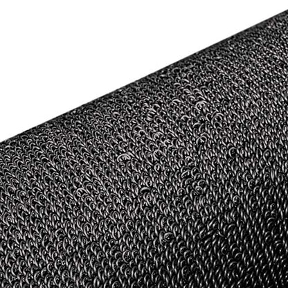 FH Group Car Floor Mats - DIY Ultra Waterproof Trimmable Non-Slip Vinyl Floor Mats, Solid Black
