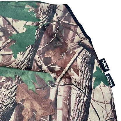 TOYOUN Camo Universal Front Car Seat Covers Waterproof Highback Bucket Seat Covers Green Forest Camouflage Print-Fit Most Cars, Trucks, SUVS, Vans 2 PCS Auto Seat Covers Car Seat Protector - color: green