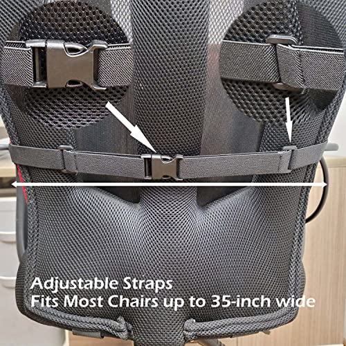 Inflatable Lumbar Support Pillow for Office Chair and Car Seat, Back Support Cushion with Air Pump for Reducing Lower Back Pain