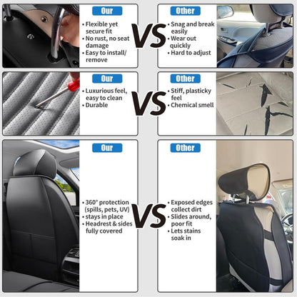Car Seat Covers Full Set Fit for Chevy/Chevrolet Cruze 2011-2019, Premium Faux Leather Car Seat Protectors,Breathable Anti-Slip Full Wrapping Edge Seat Covers(Black&Green,Full Set)