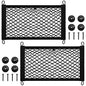 Frienda 2 Pieces Stretchable Small Cargo Net Pocket Storage Mesh Net Elastic Automotive Storage Pouch with 8 Pieces Mounting Screws and Hooks for Truck Car SUV Boats(21 x 9.8 Inches) - size: 21 x 9.8 Inches