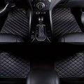 Black Leather Car Floor Mats
