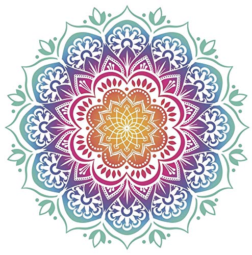 Screen Door Magnets Double Sided – Keep People, Kids, and Dogs from Running into a Screen Door. Saver - Robbins Aria Mandala - color: Multicolor Mandala