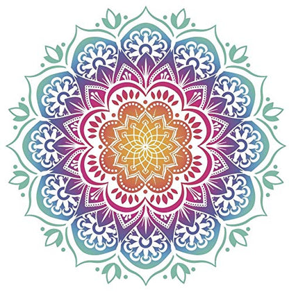 Screen Door Magnets Double Sided – Keep People, Kids, and Dogs from Running into a Screen Door. Saver - Robbins Aria Mandala - color: Multicolor Mandala