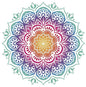 Screen Door Magnets Double Sided – Keep People, Kids, and Dogs from Running into a Screen Door. Saver - Robbins Aria Mandala - color: Multicolor Mandala