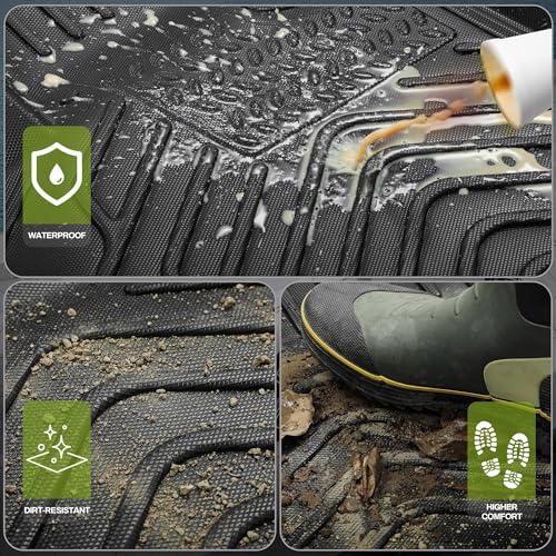 Floor Mats & Cargo Liner Fit for Hyundai Palisade 2025 2024-2020 7 Seats, All Weather TPE Custom Palisade Floor Liners, Automotive 1st & 2nd & 3rd Row Mats and Trunk Mat Car Mats Set Accessories - style: 20-25 Hyundai Palisade Full Mats Set