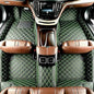 Personalized Floor Mats for Cars, Luxury Car Mats - Anti-Slip Set, Full Coverage for Sedans, Trucks, SUVs (Black, Green) - color: Black green