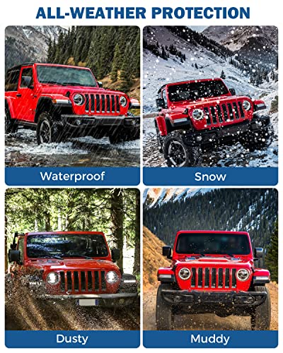 JOYTUTUS Cargo Mat fits Wrangler JL 4XE, All-Weather Protection Trunk Mat Cargo Liners Heavy Duty Waterproof Odorless Durable fits 2021 2022 2023 2024 2025 2026 Wrangler JL 4XE (Not Fits 4X4) - Black - size: Wrangler JL 4XE