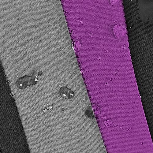 CAR PASS AquaShield Neoprene Waterproof Car Seat Covers Front Seats Only, High Back Bucket Seat Cover,Airbag Compatible,Seat Covers for Women Girl, Universal Fit for Auto Truck Van SUV (Black Purple) - color: Black and Purple