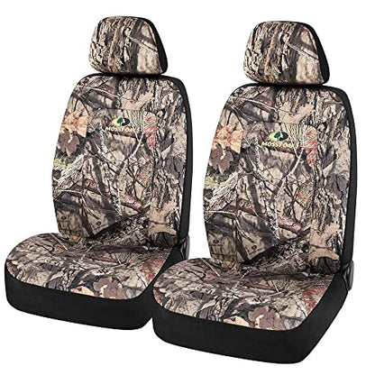 Mossy Oak Camo Seat Covers Low Back - Made with Cotton Twill, Airbag Compatible, Universial Fit Most Bucket Seats - Official Licensed Product - color: Cotton Twill Low Back
