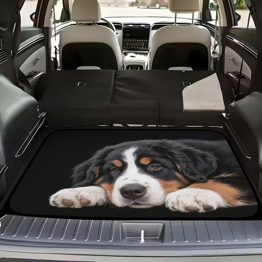 Universal Car Trunk Mat 29" x 39", Bernese Mountain Dog All Weather Trunk Protection Cargo Liner, Durable Cargo Mat Rear Trunk Liner, Stylish Vehicle Interior Accessories Suitable for Most Car Models - color: Bernese Mountain Dog