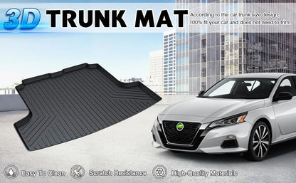 Powerty Trunk Mat for 2019-2025 2026 Nissan Altima Sedan Accessories Cargo Mats TPO All Weather Cargo Liner Heavy-Duty Trunk Liners - size: Cargo Mat｜For｜19-26｜Nissan Altima Sedan