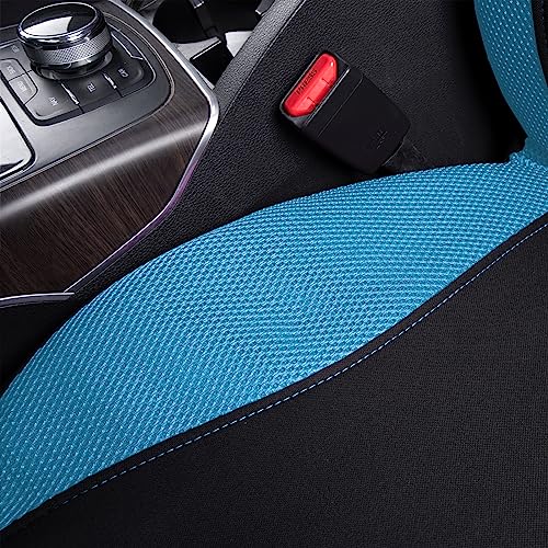 Flying Banner Butterfly car seat Covers ful Set Fashion Universal Lady Woman Female Rear Bench Split Colorized (2 Fronts, Mint Blue) - color: Mint Blue, size: 2 Fronts