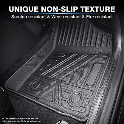 KUST All Weather Floor Mats for Honda Fit 2015 2016 2017 2018 2019 2020 Custom Fit Floor Liner 1st & 2nd Row Liners Black Non-Slip - style: For │ Fit 2015-2020 │ Floor Mats