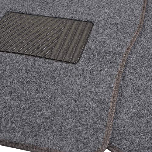 Motor Trend Premium Inter-Lock Backing Carpet Car Floor Mats - Front & Rear, Thick & Durable Auto Protection, Fits Most Cars Truck SUV Coupe Sedan - color: Dark Gray