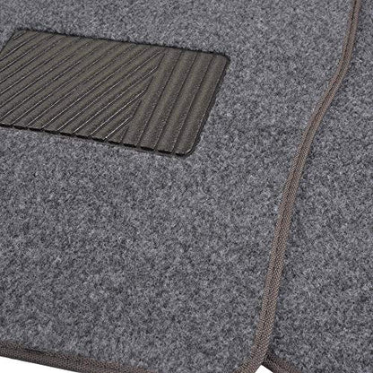Motor Trend Premium Inter-Lock Backing Carpet Car Floor Mats - Front & Rear, Thick & Durable Auto Protection, Fits Most Cars Truck SUV Coupe Sedan - color: Dark Gray