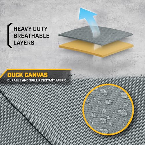 CAT DuraDrive Car Front Seat Cover – (1) pc, Gray Oxford, Heavy Duty Protection, Semi-Universal Fit – Durable Water-Resistant Auto Seat Protector for Truck, SUV, Sedan – Easy Install & Washable - color: Gray 1 Front