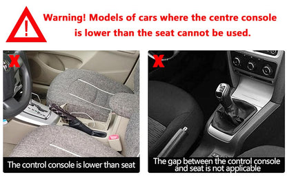 Car seat gap filler organizer,multifunctional car seat organizer,Adjustable Cup Holder car console side storage box Holders phone, sunglasses,car accessories(Black)