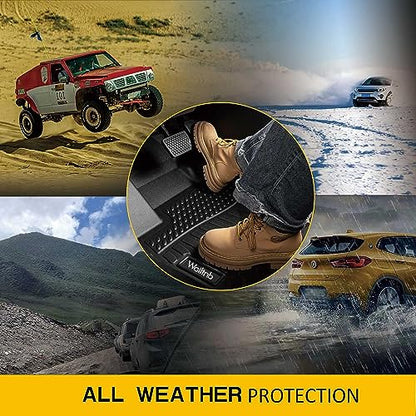 Floor Mats Custom for 2018-2025 Audi Q5 / SQ5 2023 2022 2021 2020 2019 2018 All Weather Protection Non-Slip Durable Floor Liners Fits Front& 2nd Row Full Set Black Accessories - style: 24|For Audi Q5/SQ5 | 2018-2025 | Mat