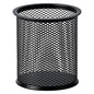 Amazon Basics Wire Mesh Pen Holder, Pencil Cup Desk Organizer for Stationery, Scissors, Office Caddy Storage, 3.7" x 3.3", Black - style: Wire Mesh Pen Cup