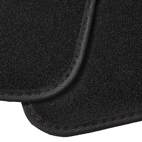 BDK MT-403-PK Design Carpet Car Floor Mats Front and Rear Full Set with Rubber Backing-Universal Fit, 4 Piece, Pink and Red Hearts - color: Pink and Red Hearts