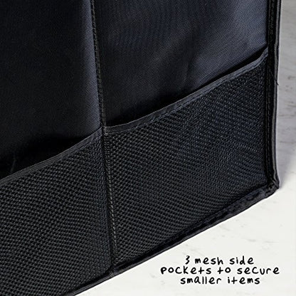 Honey-Can-Do SFT-01166 Soft Storage Chest, Black Folding Car Trunk Organizer - size: 25.5"L