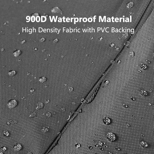 Patio Hanging Chaise Lounge Cover 73 Inch Waterproof 900D Heavy Duty Outdoor Swing Chair Cover for Hammock(Grey) - color: Grey