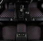 Customize Car Floor Mats for 99% Sedan SUV Sports Car All Weather Leather Full Coverage Waterproof Non-Slip Vehicle Lining Pads (Black Red) - color: Black Red