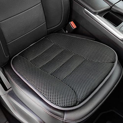 AEROiVi Car Seat Cushion for Driving, Breathable 3D Air Mesh, Non-Slip Bottom, Comfort Car Seat Protector, Car Seat Pad Also Works with Truck and Office Chair Home - size: 1.2 inch thick