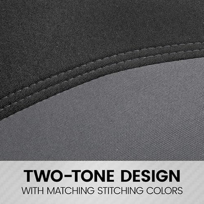 BDK UltraSleek Gray Seat Covers for Cars, Two-Tone Front Seat Covers with Matching Back Car Seat Cover, Made to Fit Most Auto Truck Van SUV, Interior Car Accessories, Car Seat Covers Full Set - Gray - color: Gray