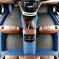 Personalized Floor Mats for Cars, Full Coverage Luxury Mats, Anti-Slip Set, Custom Fit for 99% of Sedan, Trucks, SUVs (Blue Black) - color: Blue Black