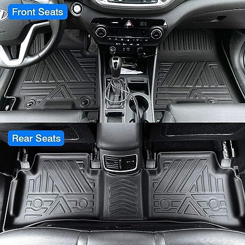 All Weather Car Floor Mats Compatible with 2018 2019 2020 2021 2022 2023 2024 GMC Terrain/Terrain Denali, Easy to Install and Clean, Non Slip, Raised Edges, Custom Fit Full Set, Laser Measured - color: 2018-2023 Equinox & 2018-2023 Terrain