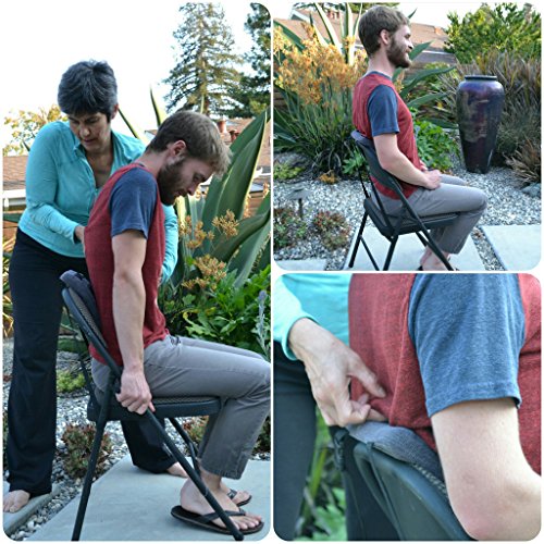 Stretchsit Cushion - Lumbar Support/backrest for Chairs/car Seats - Traction/Decompression for Relief from Lower Back, Upper Back, Neck, disc, and Sciatic Pain - Posture Support