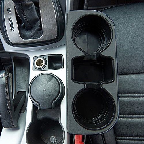 Gray Multifunctional Car Cup Holder Car Seat Organizer Gap Filler Bottle Phone Storage Organizer - color: Gray