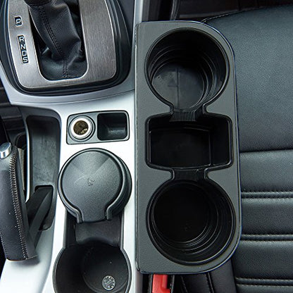 Gray Multifunctional Car Cup Holder Car Seat Organizer Gap Filler Bottle Phone Storage Organizer - color: Gray