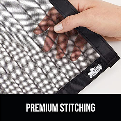 GORILLA GRIP Magnetic Screen Door, Hands Free Mesh Curtain Keeps Bugs and Mosquitos Out, Automatic Magnet Closure, Heavy Duty Patio Sliding Dog Doors Cover, Window Screens Protector, Black 39x83 - size: 39" x 83"